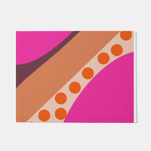 Paillasson Pink chaud et orange (Devant)