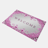 Paillasson Pink Décor Floral Doormat (Incliné)