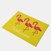 Paillasson Pink flamingo pop art unique (Incliné)