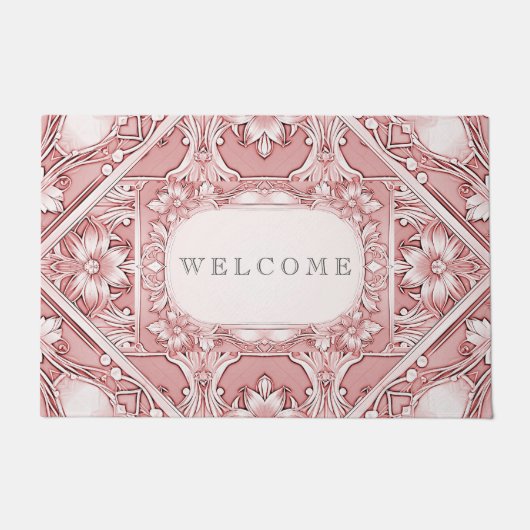 Paillasson Pink Floral Doormat (Devant)