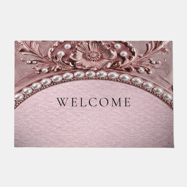Paillasson Pink Flower Doormat (Devant)