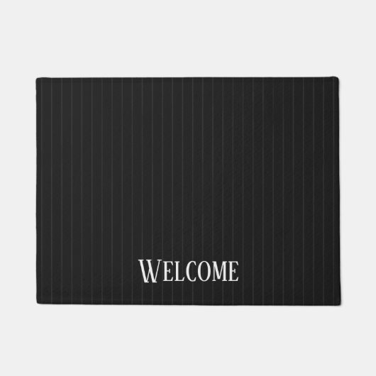Paillasson Pinstripes noires (Devant)