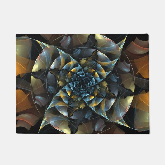 Paillasson Pinwheel Art Abstrait (Devant)