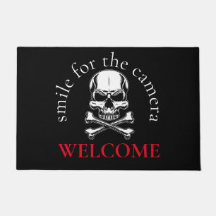 Paillasson Pirate Croix Bones Peau mat