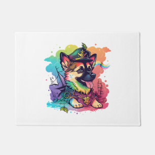 Paillasson Pirate de chien berger allemand