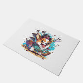 Paillasson Pirate de Chien de Corgi (Incliné)