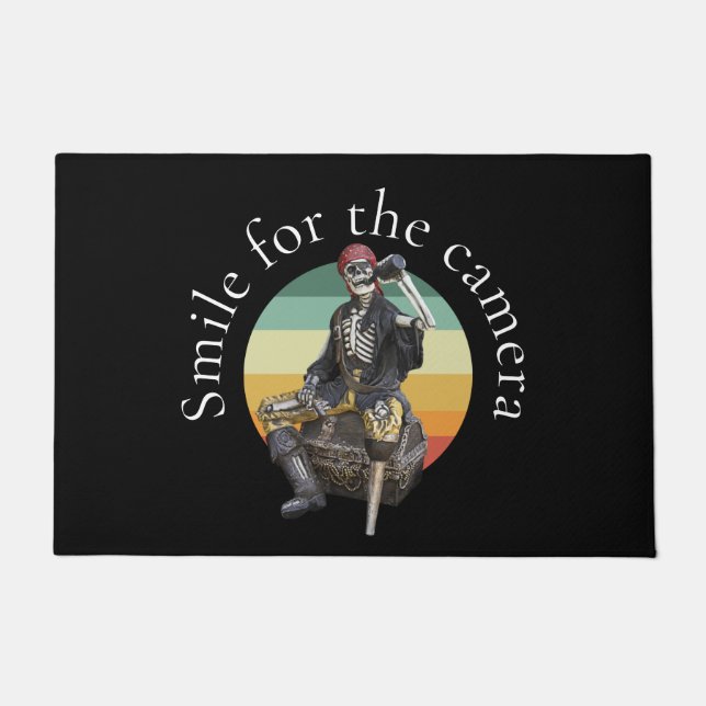 Paillasson Pirate Doormat Smile pour la caméra doormat (Devant)