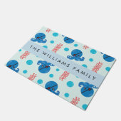 Paillasson Pirate Octopus, Pirate Jellfish, Mer, Votre Nom (Incliné)