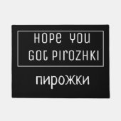 Paillasson Pirozhki - Lettres russes (Devant)