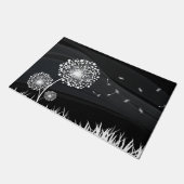 Paillasson Pissenlit zwart-wit Deurmat (Schuin)