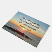 PAILLASSON PITTORESQUE MATTHEW 11"28 SCRIPTURE VERSE (Incliné)