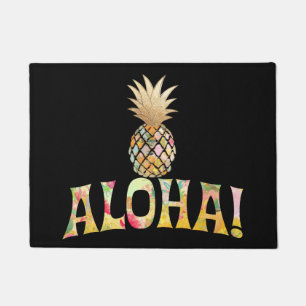 Paillasson PixDezines Aloha Pineapple/DO-IT-YOURSELF arrière
