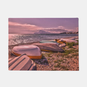 Paillasson Plage abandonnée des bateaux d'aviron L'Olla,