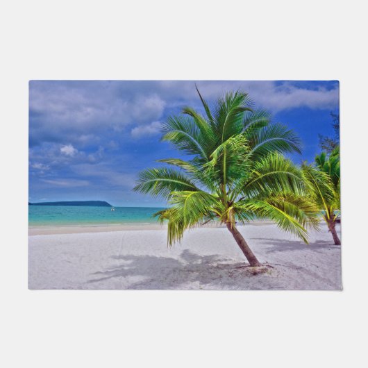 Paillasson Plage de l'île tropicale de Palm Tree (Devant)