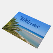 Paillasson Plage et accueil de paysage marin (Incliné)