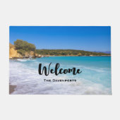 Paillasson Plage exotique Île tropicale Paradis Bienvenue (Devant)