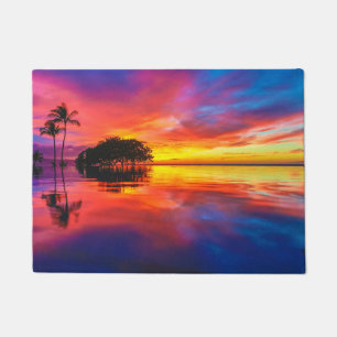 Paillasson Plage majestueuse du coucher du soleil Wailea,