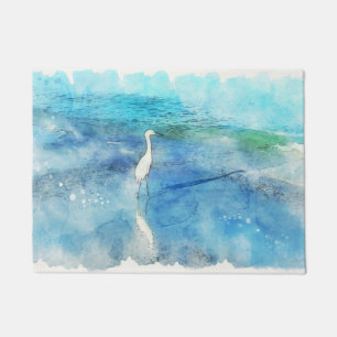 Paillasson Plage tropicale dans le bleu turquoise d'Aqua Turq