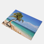 Paillasson Plage Tropicale Et Palmier (Incliné)