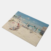 Paillasson Plage (Vacances à Mentone) (Art australien) (Incliné)