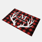 Paillasson Plaid blanc rustique de contrôle de Buffalo (Incliné)