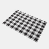 Paillasson Plaid de buffle noir et blanc (Incliné)