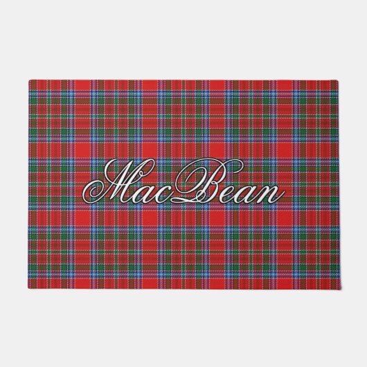 Paillasson Plaid de tartan écossais de MacBean MacBain de (Devant)