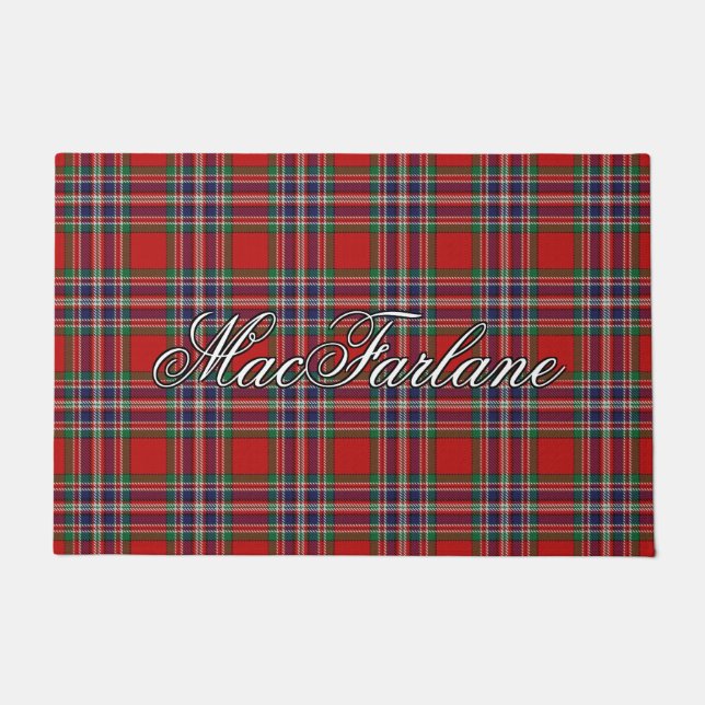 Paillasson Plaid de tartan écossais de MacFarlane de clan de (Devant)