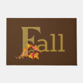 Paillasson Plaid Fall Word Art avant (Devant)