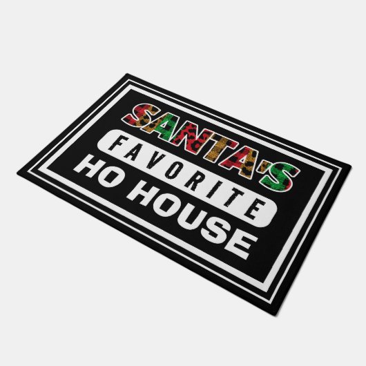 Paillasson Plaid Père Noël Favori Ho House Drôle Noël (Incliné)