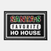 Paillasson Plaid Père Noël Favori Ho House Drôle Noël (Devant)