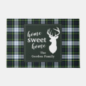 Paillasson Plaid personnalisé Sweet Home Tartan Clan Gordon (Devant)