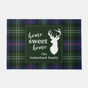 Paillasson Plaid Sweet Home Sutherland Tartan Personnalisé