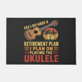 Paillasson Plan de retraite Ukulele Drôle (Devant)