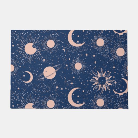 Paillasson Planètes et étoiles Motif (Devant)