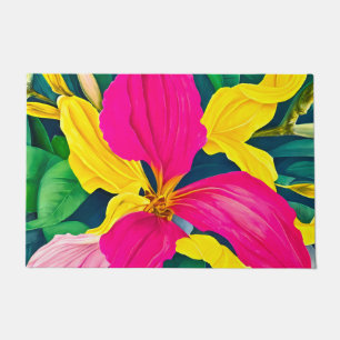 Paillasson Plante des fleurs tropicales