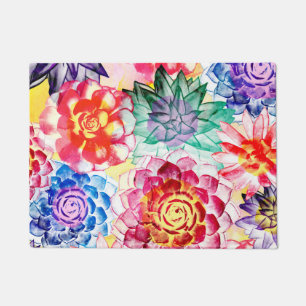 Paillasson Plantes succulentes magnifiques Artsy aquarelle