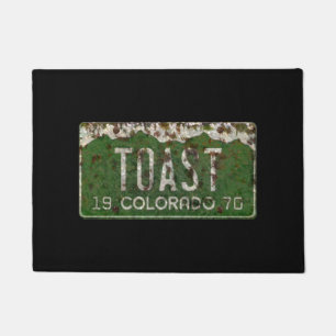 Paillasson Plaque de licence Vintage rouillée du Colorado