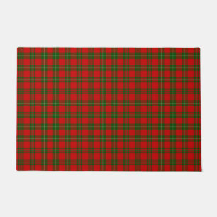Paillasson Plaque vert rouge de tartan MacGregor