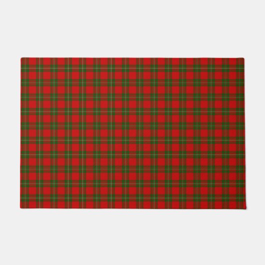 Paillasson Plaque vert rouge de tartan MacGregor (Devant)