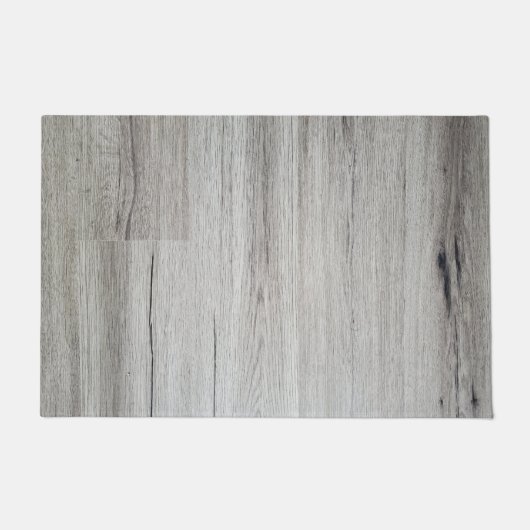 Paillasson Plaques de plancher en bois gris (Devant)