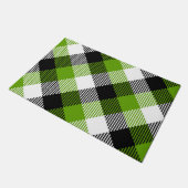 Paillasson Plaques Tartan simples Vert néon (Incliné)