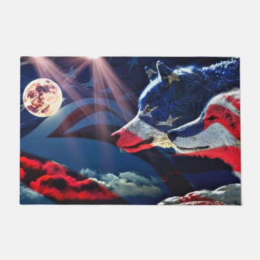 Paillasson Pleine lune Wolf Wolf (Devant)