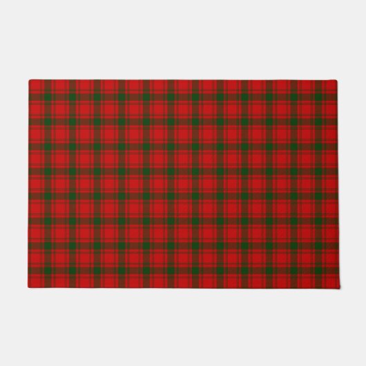 Paillasson Pli vert rouge tartan MacQuarrie (Devant)
