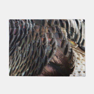 Paillasson Plumes de Dindon Sauvage I Design Abstrait de la N