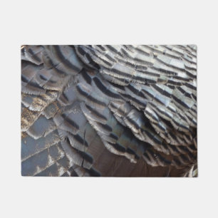 Paillasson Plumes de Dindon Sauvage II Design Abstrait de la 