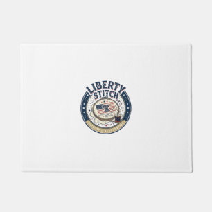 Paillasson Point de Liberty Patriote Broderie Patriotique Aig