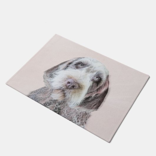 Paillasson Pointing à poils durs Peinture Griffon - Art Chien (Incliné)