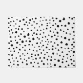 Paillasson Points dalmatiens, Points dalmatiens, Noir et Blan (Devant)