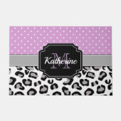 Paillasson Points et Empreintes de léopard (Devant)